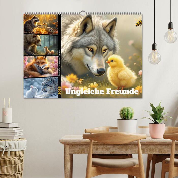 Ungleiche Freunde (CALVENDO Wandkalender 2026)