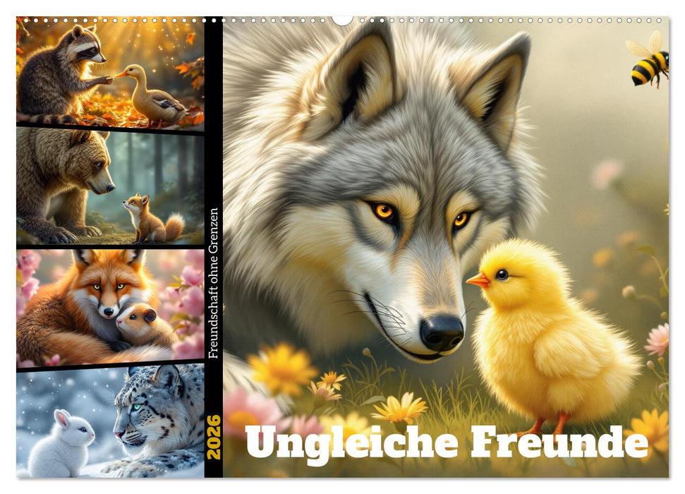 Ungleiche Freunde (CALVENDO Wandkalender 2026)