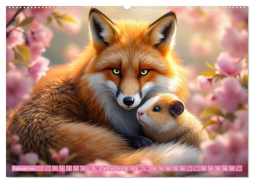 Ungleiche Freunde (CALVENDO Wandkalender 2026)