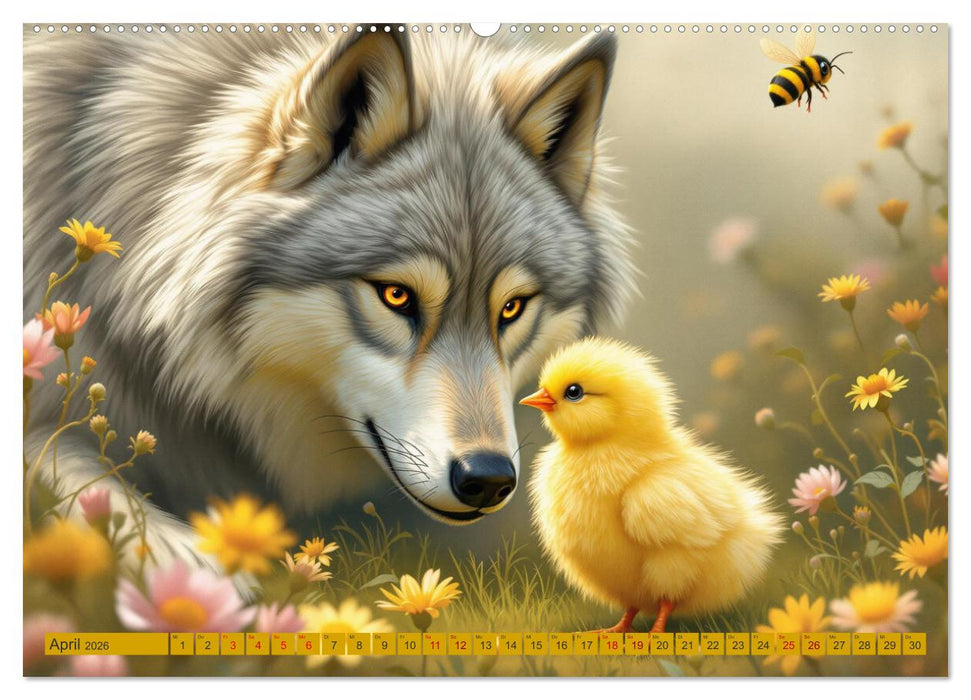 Ungleiche Freunde (CALVENDO Wandkalender 2026)