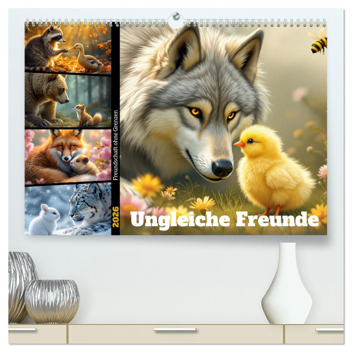 Ungleiche Freunde (CALVENDO Premium Wandkalender 2026)