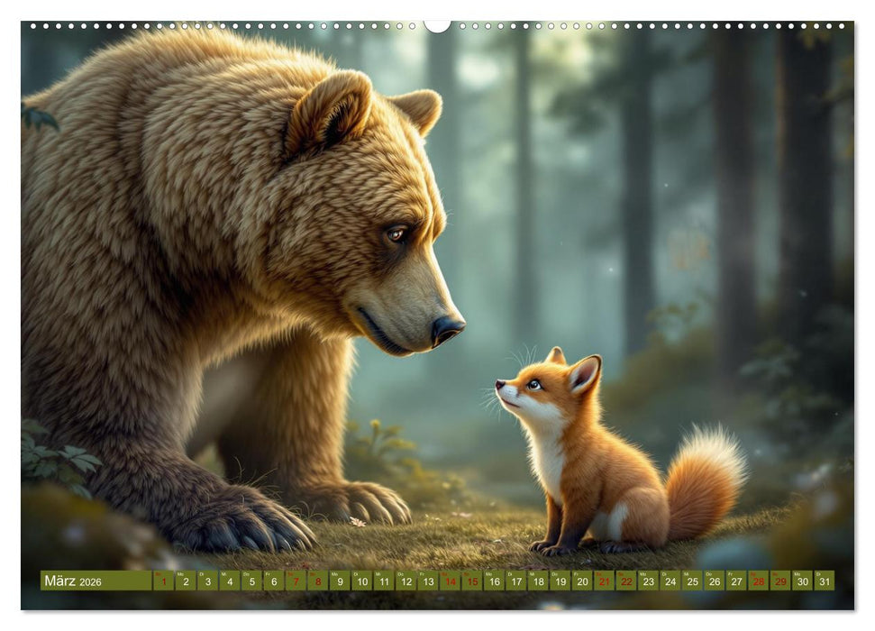 Ungleiche Freunde (CALVENDO Premium Wandkalender 2026)