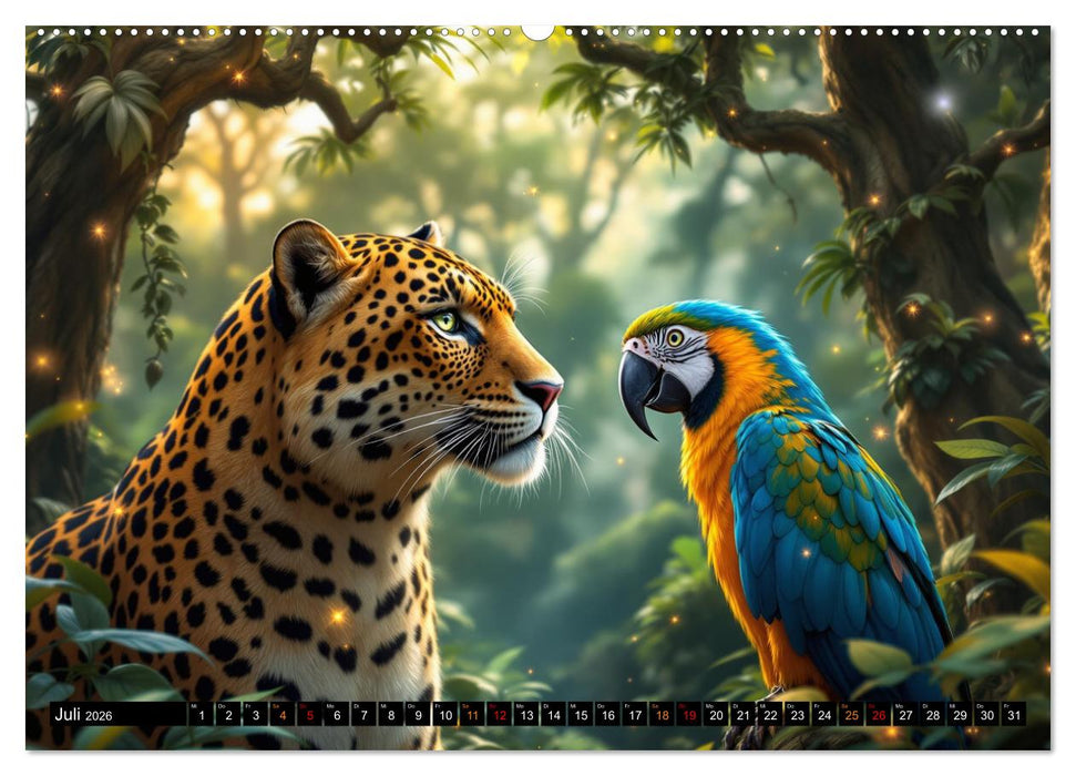 Ungleiche Freunde (CALVENDO Premium Wandkalender 2026)