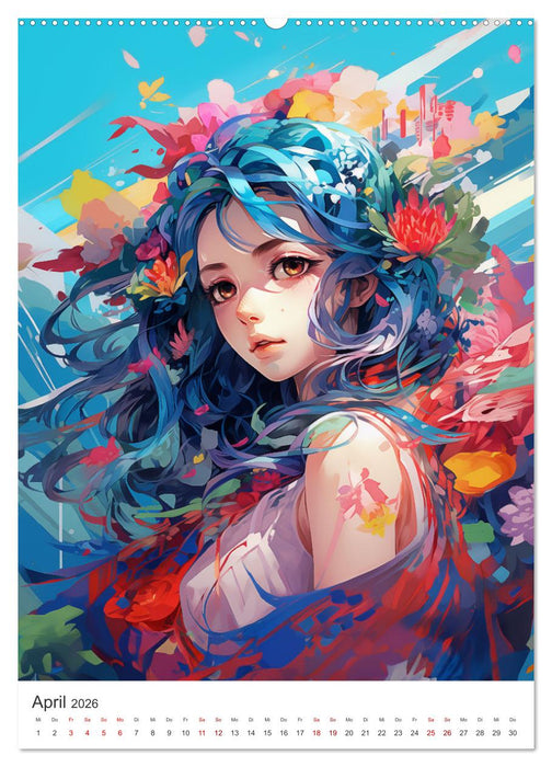 Manga Style (CALVENDO Premium Wandkalender 2026)