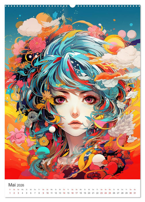 Manga Style (CALVENDO Premium Wandkalender 2026)