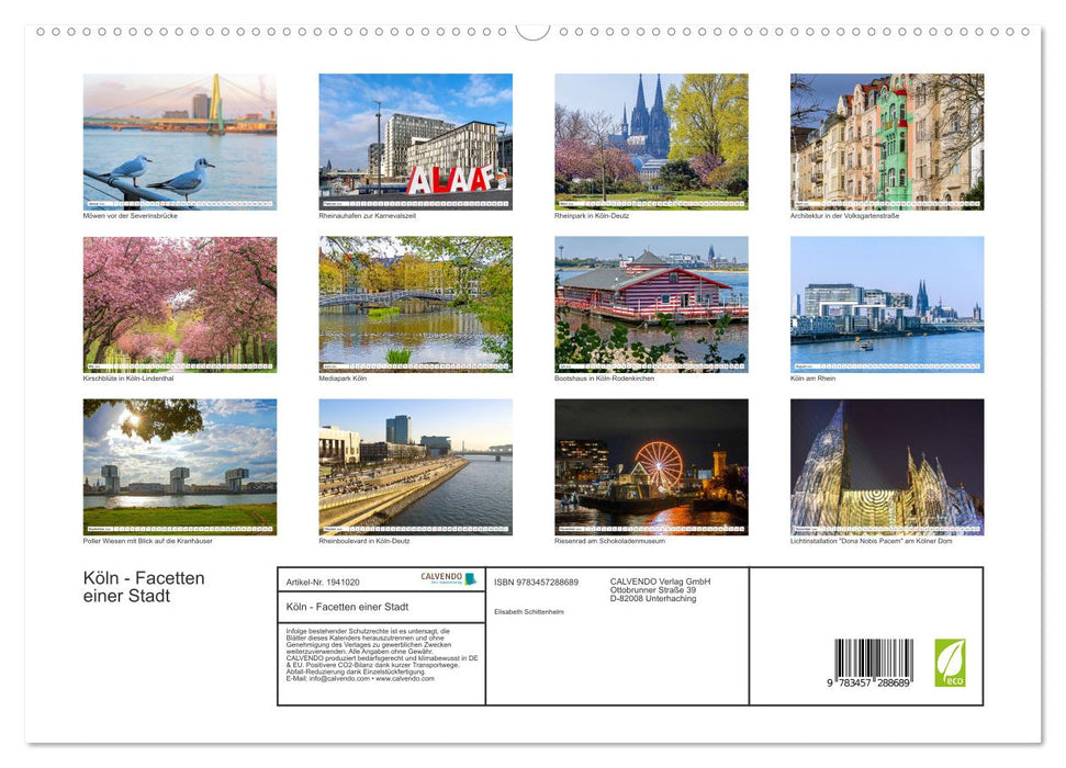 Köln - Facetten einer Stadt (CALVENDO Premium Wandkalender 2026)