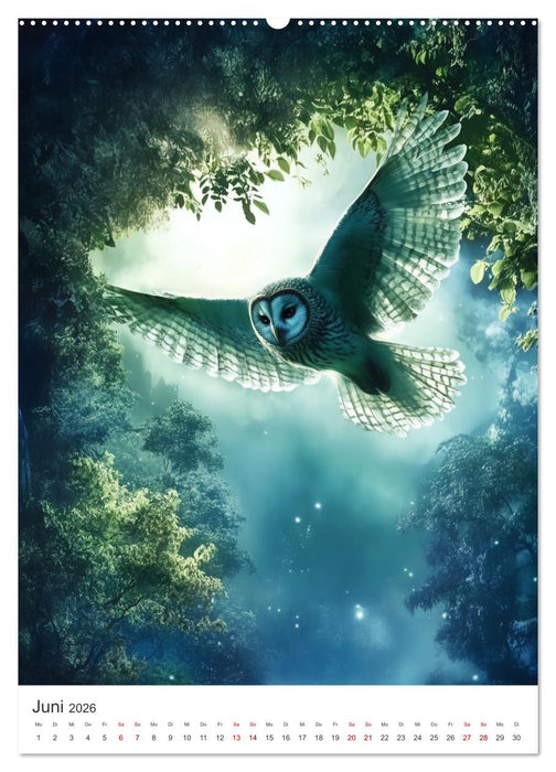 Schuhu & Co - Der Eulenkalender (CALVENDO Wandkalender 2026)