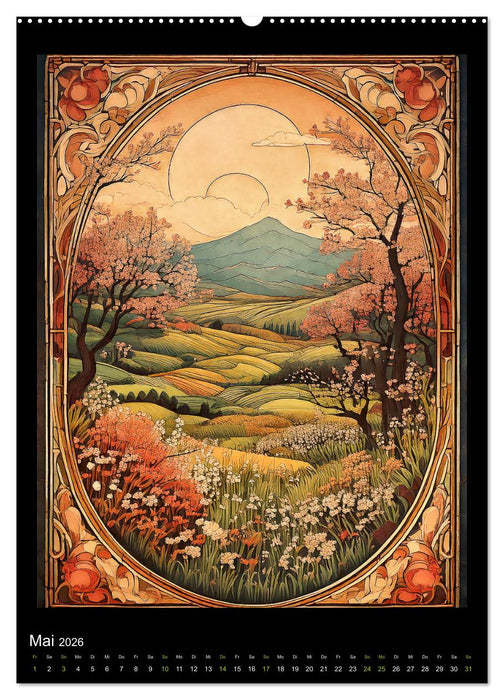 Der Jahreskreis auf alten Illustrationen (CALVENDO Wandkalender 2026)