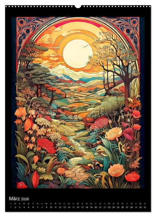 Der Jahreskreis auf alten Illustrationen (CALVENDO Premium Wandkalender 2026)