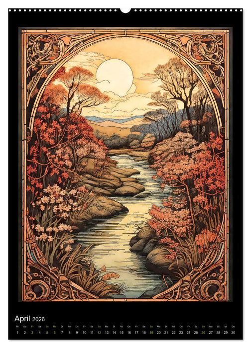 Der Jahreskreis auf alten Illustrationen (CALVENDO Premium Wandkalender 2026)