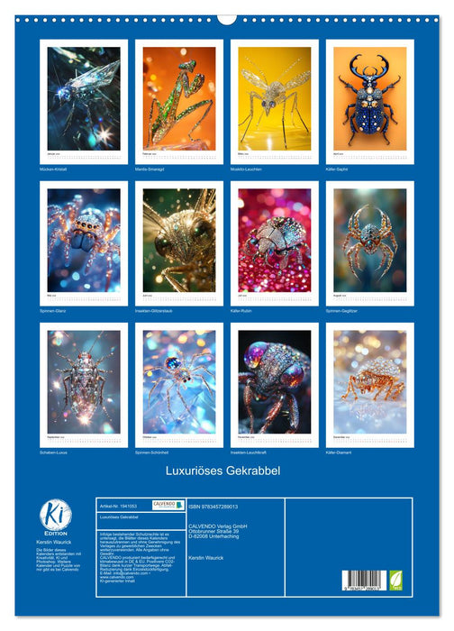 Luxuriöses Gekrabbel (CALVENDO Wandkalender 2026)