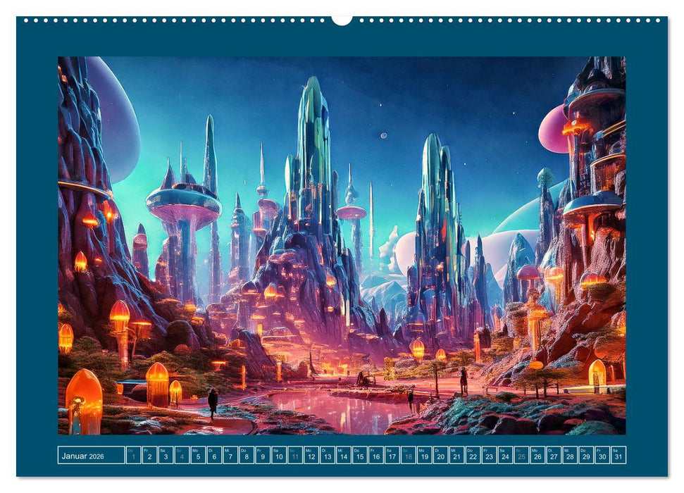 Außerirdische Zivilisationen (CALVENDO Wandkalender 2026)