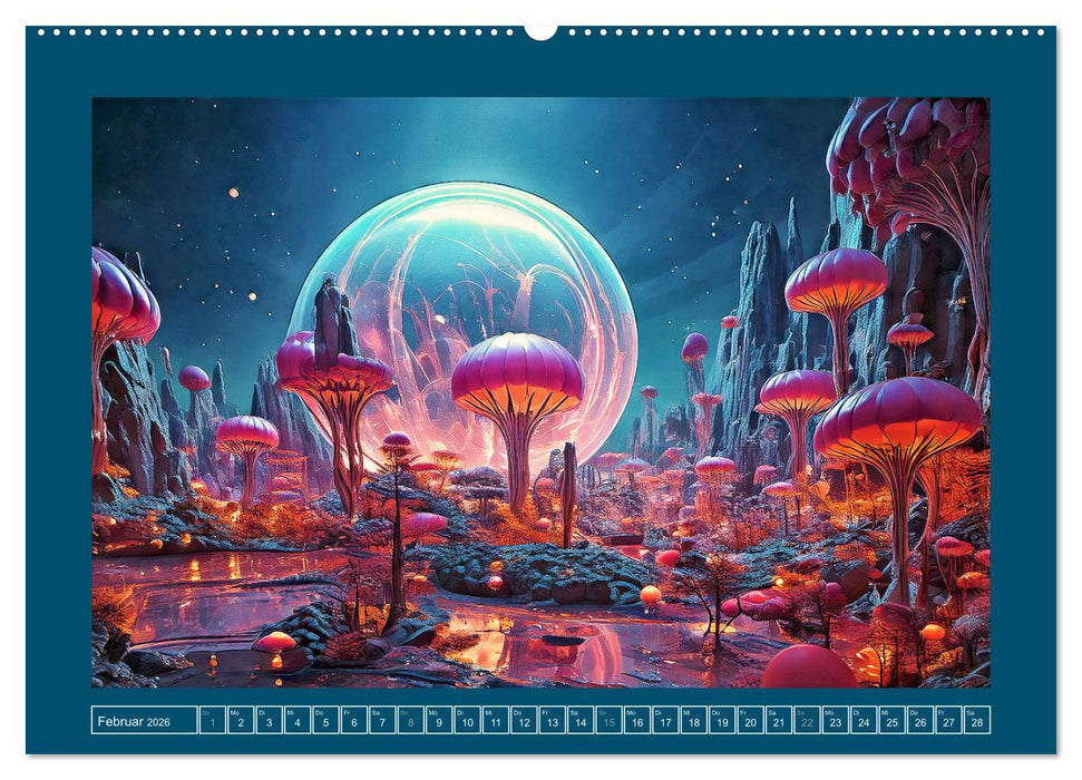 Außerirdische Zivilisationen (CALVENDO Wandkalender 2026)