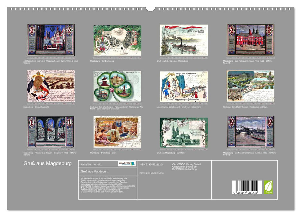 Gruß aus Magdeburg (CALVENDO Premium Wandkalender 2026)