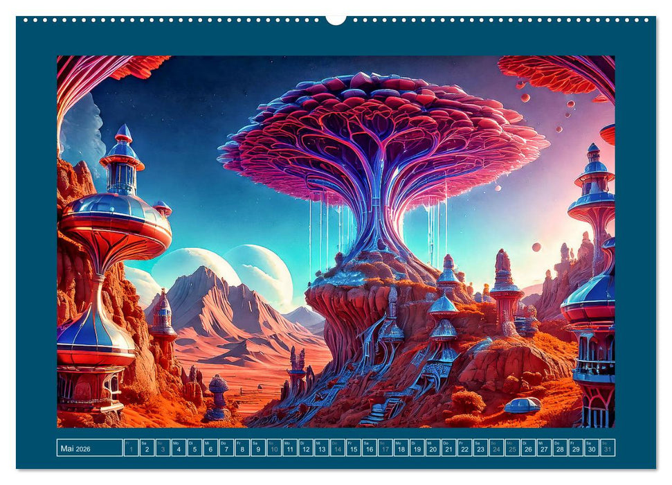 Außerirdische Zivilisationen (CALVENDO Premium Wandkalender 2026)