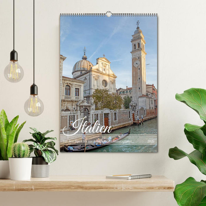 Italien - von den Alpen bis zur Amalfiküste (CALVENDO Wandkalender 2026)