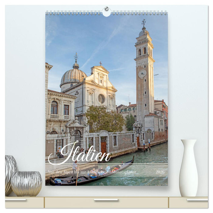 Italien - von den Alpen bis zur Amalfiküste (CALVENDO Premium Wandkalender 2026)