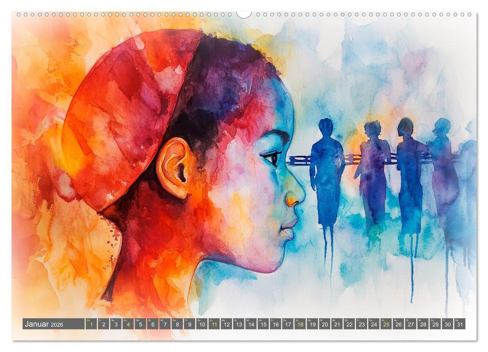 Menschenrechte - Würde und Freiheit (CALVENDO Premium Wandkalender 2026)