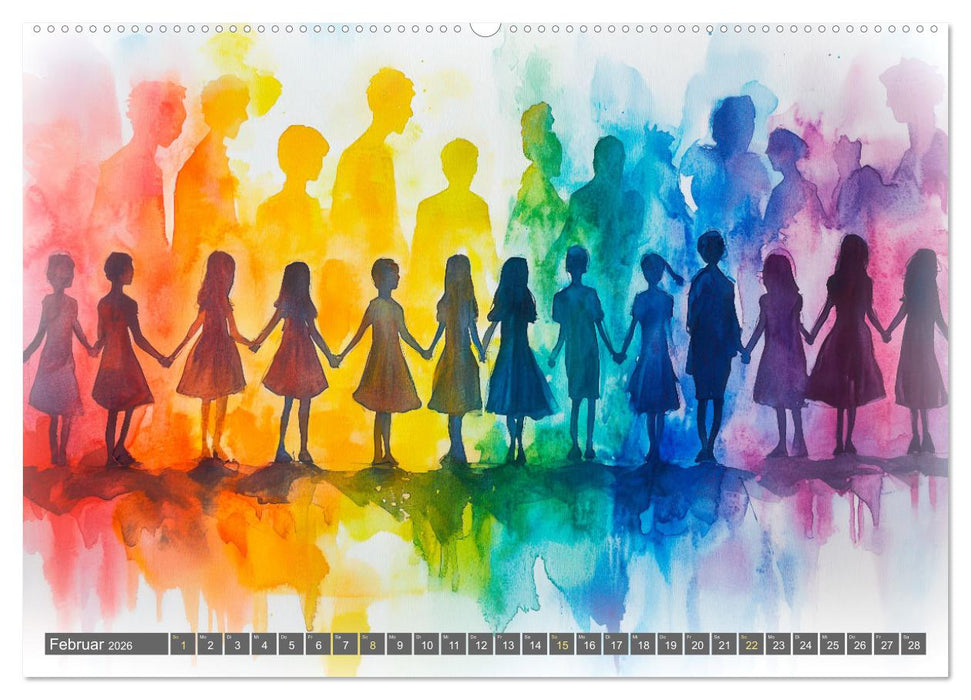 Menschenrechte - Würde und Freiheit (CALVENDO Premium Wandkalender 2026)