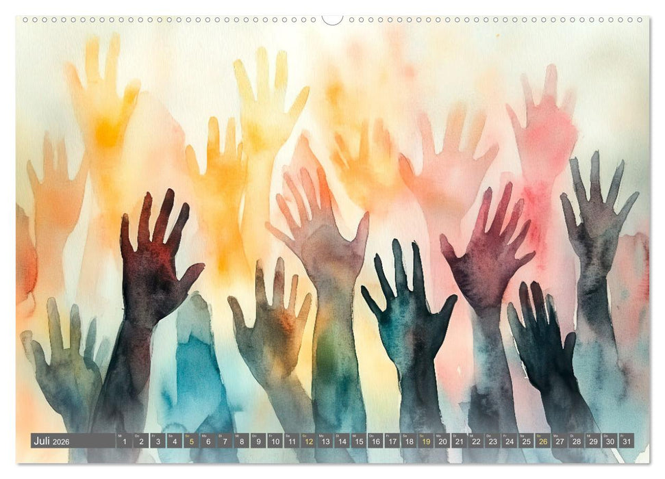 Menschenrechte - Würde und Freiheit (CALVENDO Premium Wandkalender 2026)