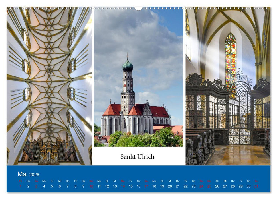 Augsburger Bilderbogen – 54 Bilder für Kenner und Neugierige (CALVENDO Wandkalender 2026)