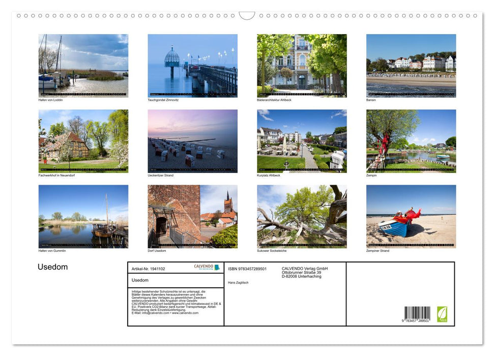 Usedom (CALVENDO Wandkalender 2026)