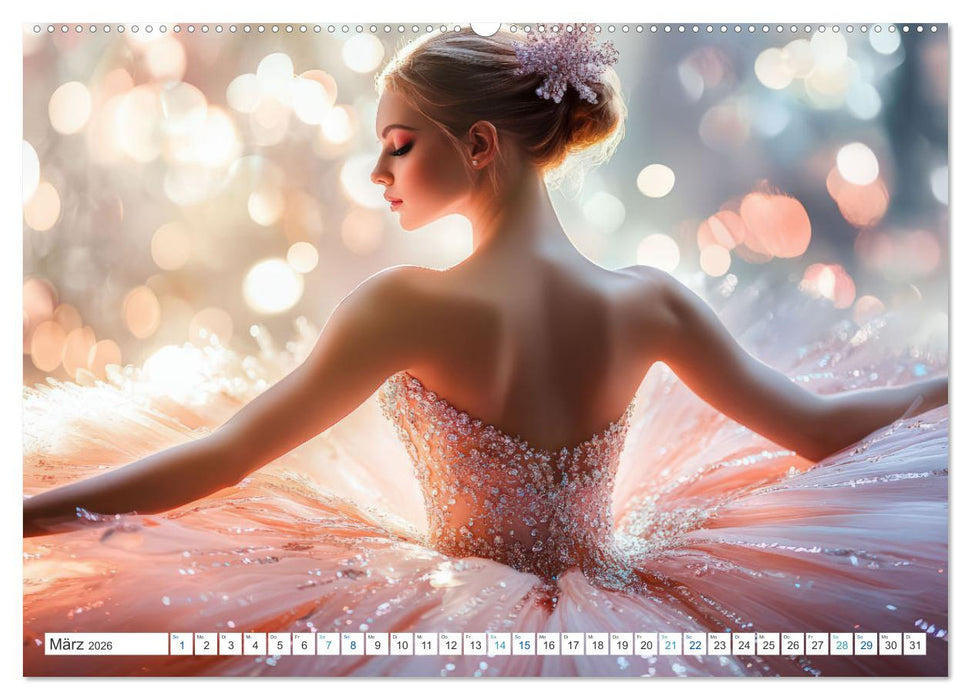 Ballerinas in Diamanten (CALVENDO Premium Wandkalender 2026)
