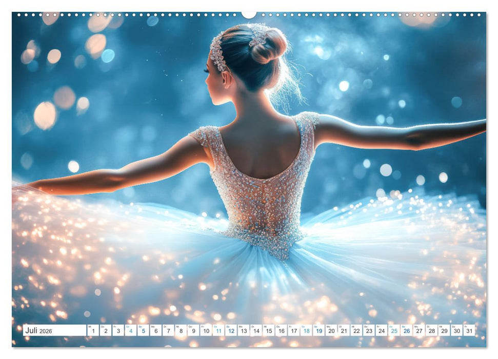 Ballerinas in Diamanten (CALVENDO Premium Wandkalender 2026)