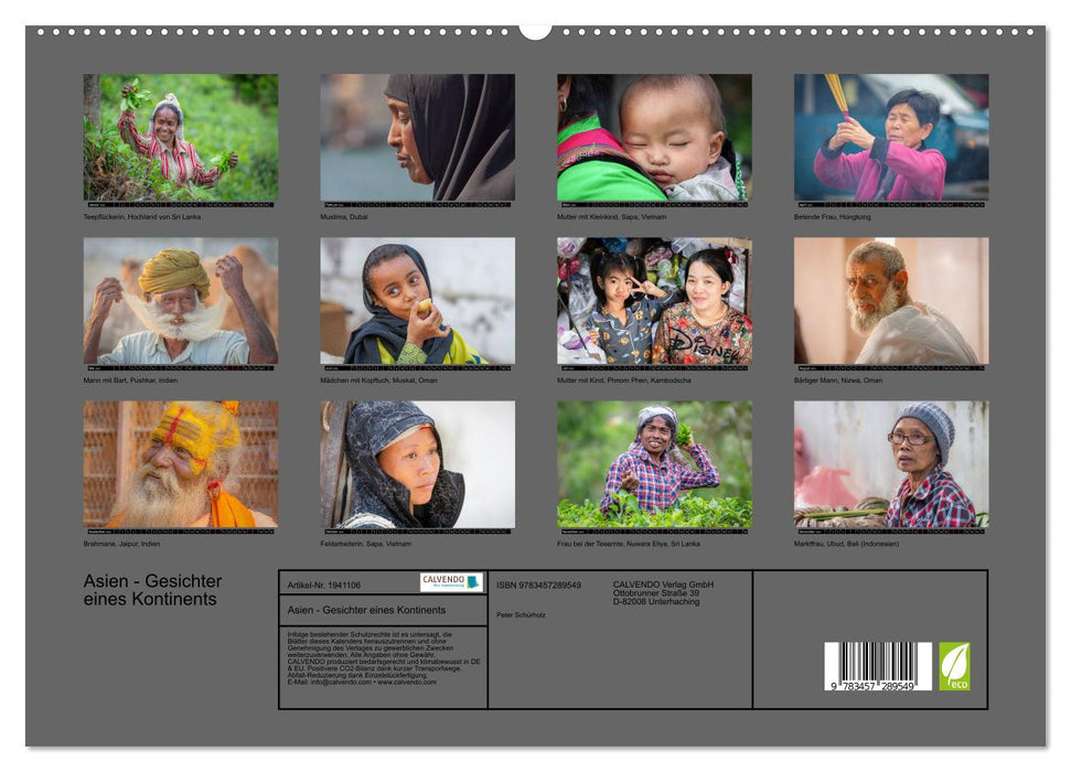 Asien - Gesichter eines Kontinents (CALVENDO Premium Wandkalender 2026)