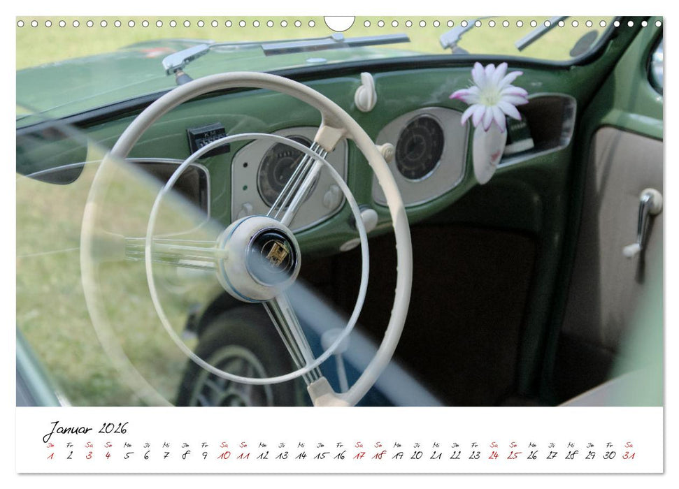 Oldtimer Innenansichten (CALVENDO Wandkalender 2026)