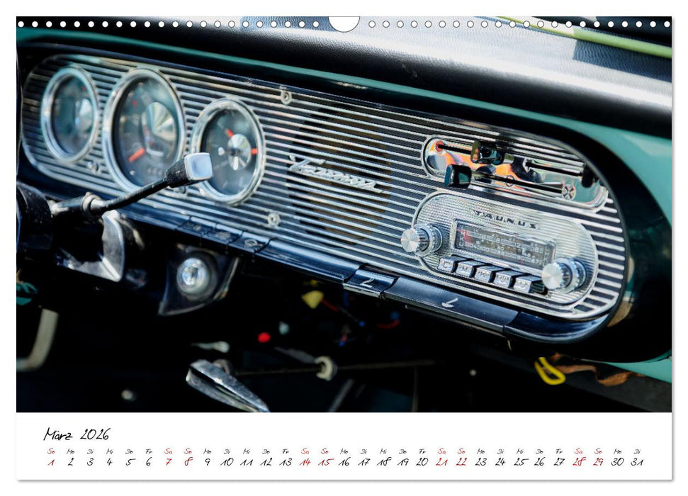 Oldtimer Innenansichten (CALVENDO Wandkalender 2026)