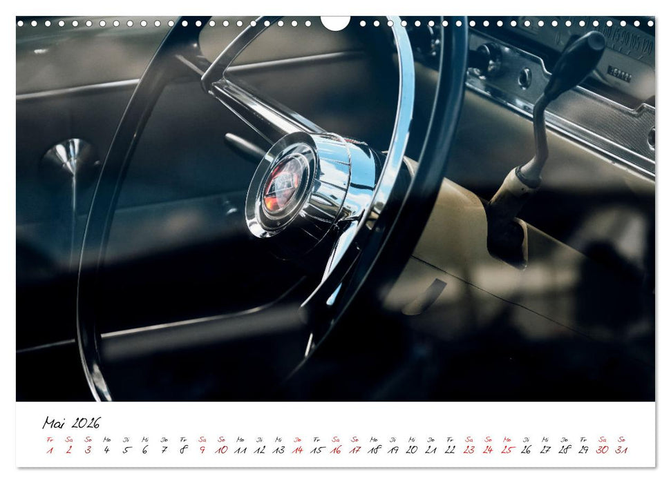 Oldtimer Innenansichten (CALVENDO Wandkalender 2026)