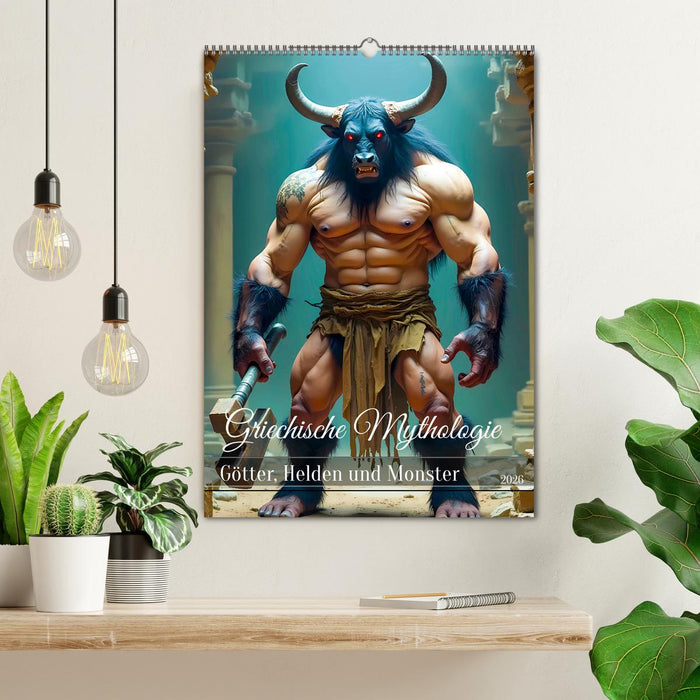 Griechische Mythologie - Götter, Helden und Monster (CALVENDO Wandkalender 2026)