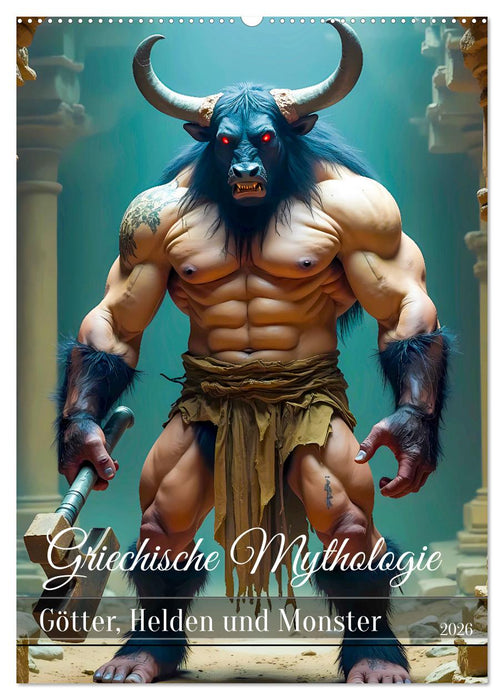 Griechische Mythologie - Götter, Helden und Monster (CALVENDO Wandkalender 2026)