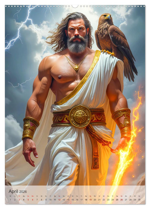 Griechische Mythologie - Götter, Helden und Monster (CALVENDO Wandkalender 2026)