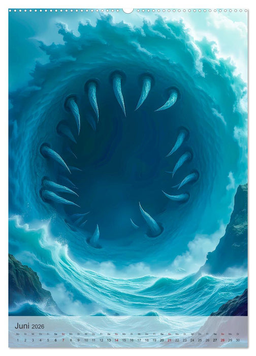 Griechische Mythologie - Götter, Helden und Monster (CALVENDO Wandkalender 2026)