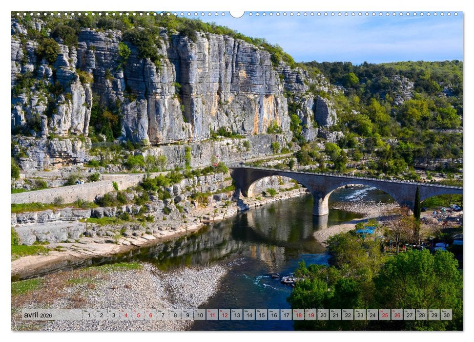 La beauté de l'Ardèche (CALVENDO Calendrier supérieur 2026)