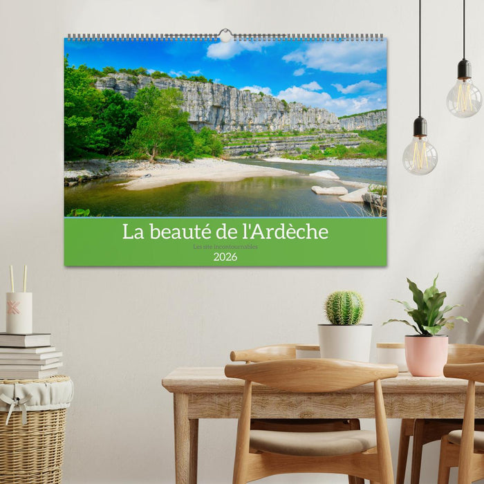 La beauté de l'Ardèche (CALVENDO Calendrier mensuel 2026)