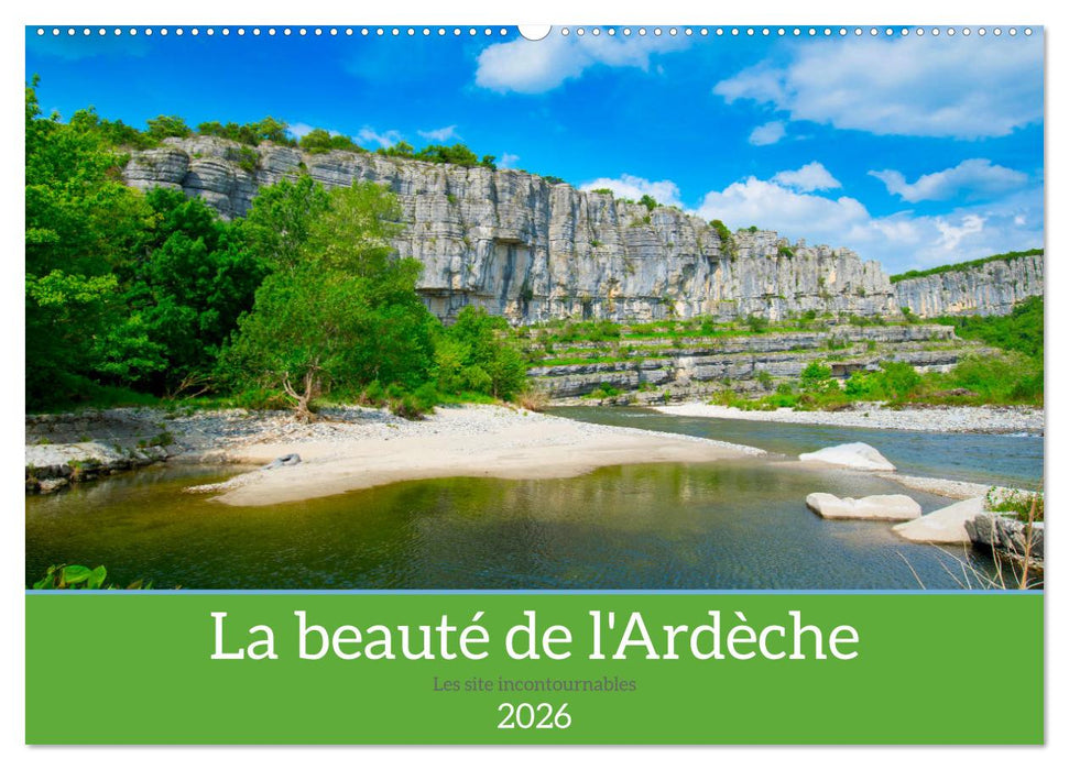 La beauté de l'Ardèche (CALVENDO Calendrier mensuel 2026)