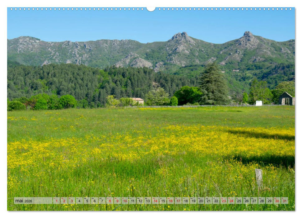La beauté de l'Ardèche (CALVENDO Calendrier mensuel 2026)
