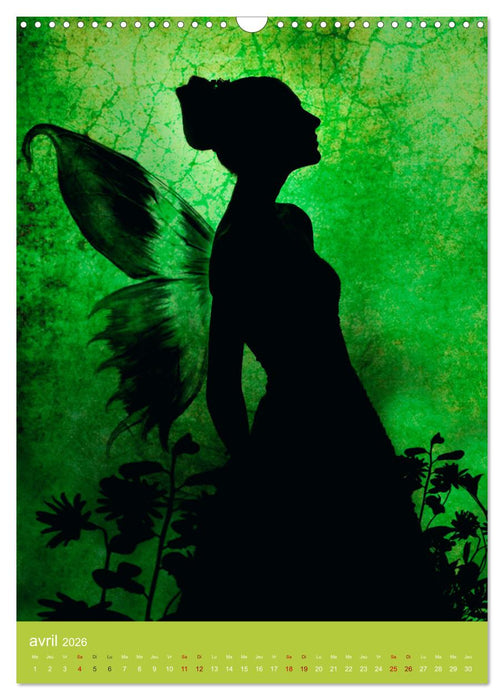 Fééries de l'ombre (CALVENDO Calendrier mensuel 2026)