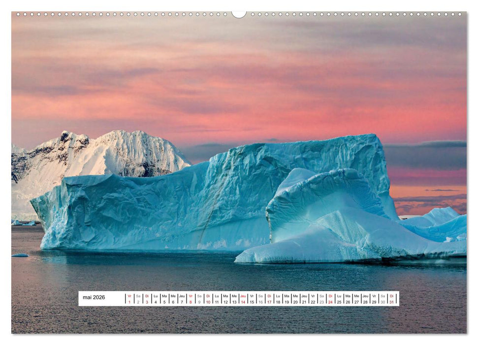 L'Antarctique magique (CALVENDO Calendrier mensuel 2026)