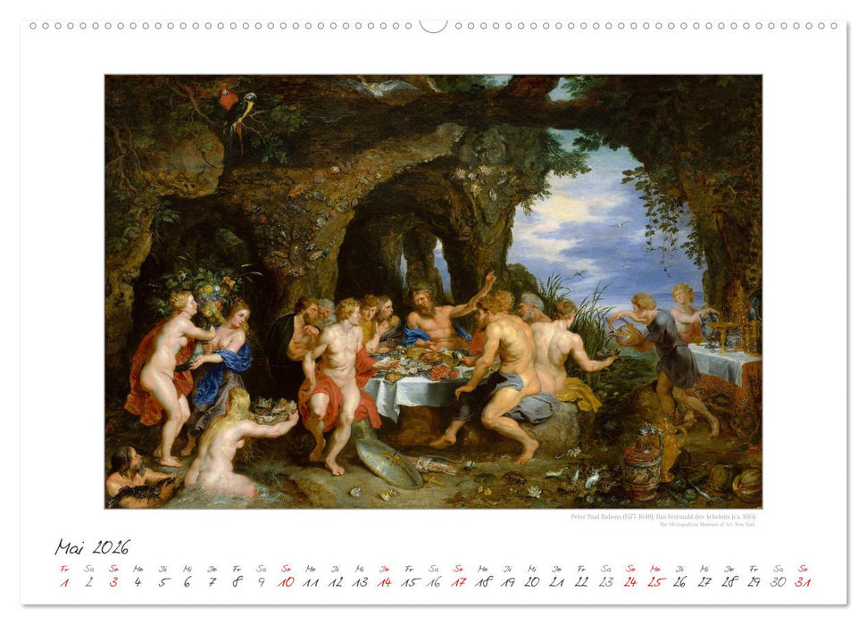 Party Time - Das Fest in der Kunst Kunstkalender (CALVENDO Premium Wandkalender 2026)