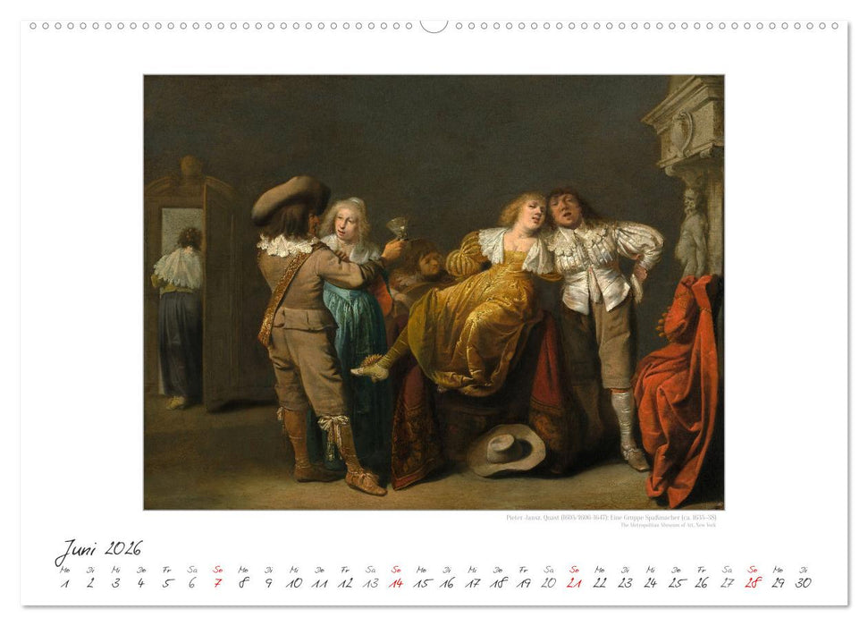 Party Time - Das Fest in der Kunst Kunstkalender (CALVENDO Premium Wandkalender 2026)