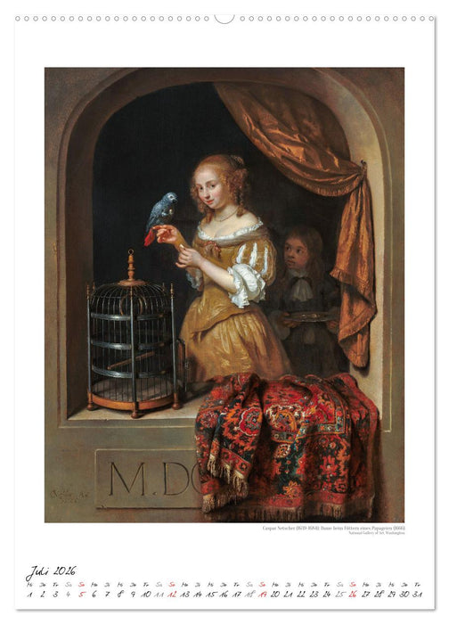 Beste Freunde Hund - Katze - Vogel - Mensch Kunstkalender (CALVENDO Premium Wandkalender 2026)