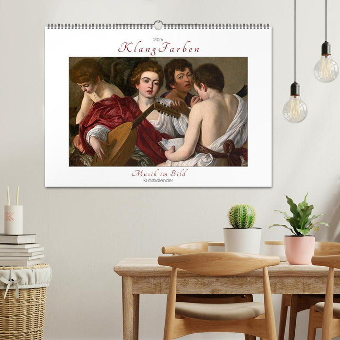 KlangFarben - Musik im Bild Kunstkalender (CALVENDO Wandkalender 2026)