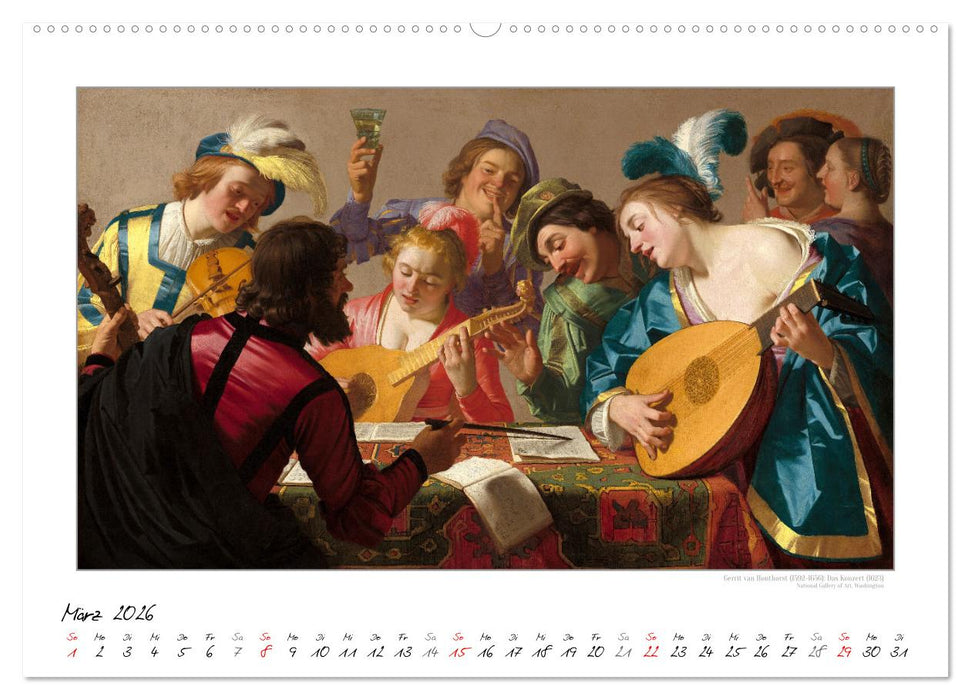 KlangFarben - Musik im Bild Kunstkalender (CALVENDO Wandkalender 2026)