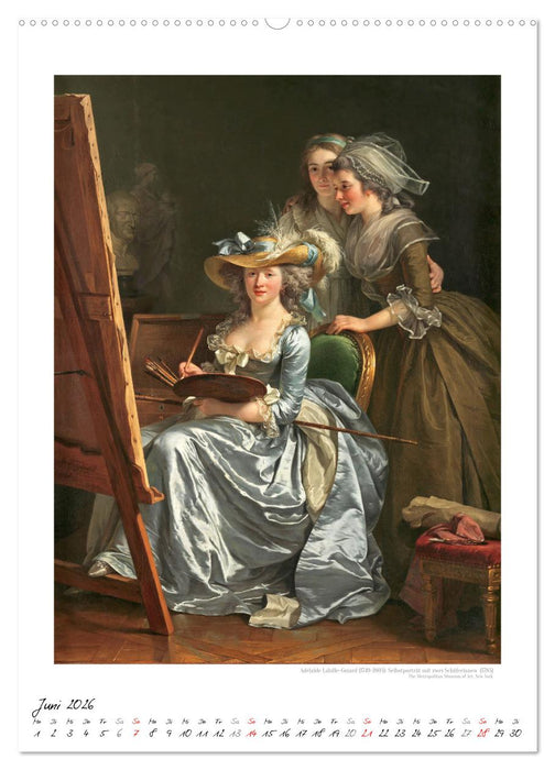 Das Bild vom Ich - Selbstporträts aus vier Jahrhunderten (CALVENDO Premium Wandkalender 2026)