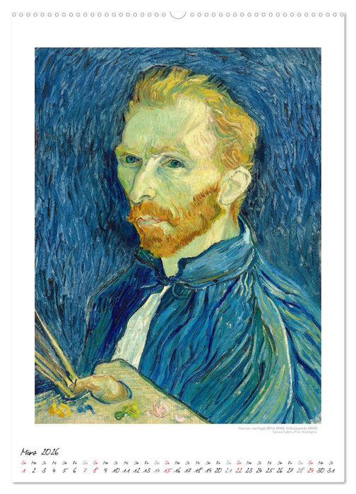 Das Bild vom Ich - Selbstporträts aus vier Jahrhunderten (CALVENDO Wandkalender 2026)