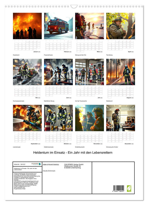 Heldentum im Einsatz - Ein Jahr mit den Lebensrettern (CALVENDO Wandkalender 2026)